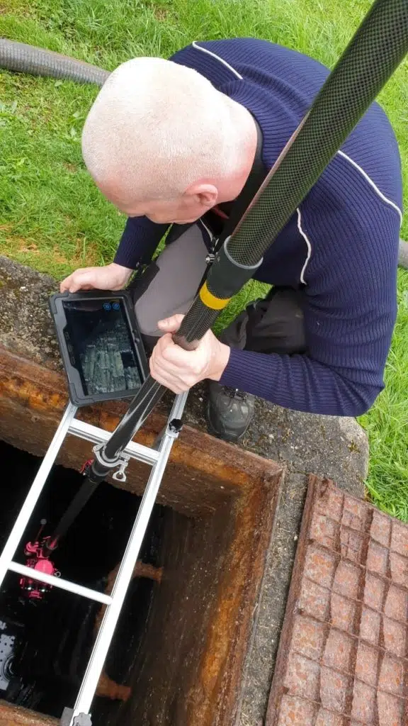 camera d'inspection pour puits , bassin orage