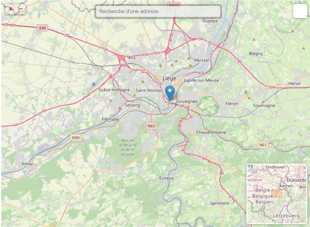 Carte réseau Liège